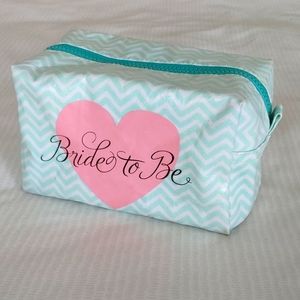 Bride to Be Makeup Cosmetic Bag